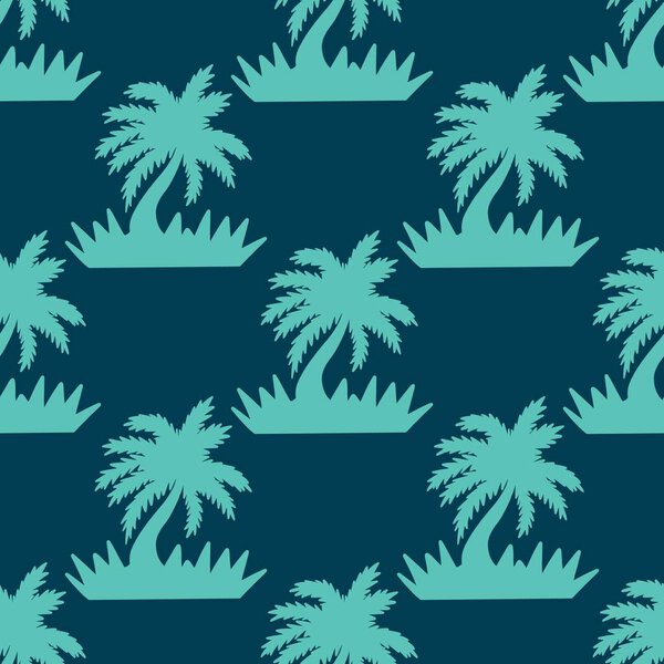 Summer seamless palm trees pattern for fabrics and packaging and gifts and cards and linens and kids and hobbies