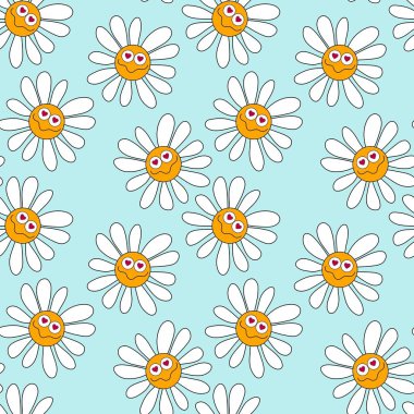 Kumaşlar, kartlar, çarşaflar, çocuklar ve ambalaj kağıtları için çiçeklerle basit, pürüzsüz desen.