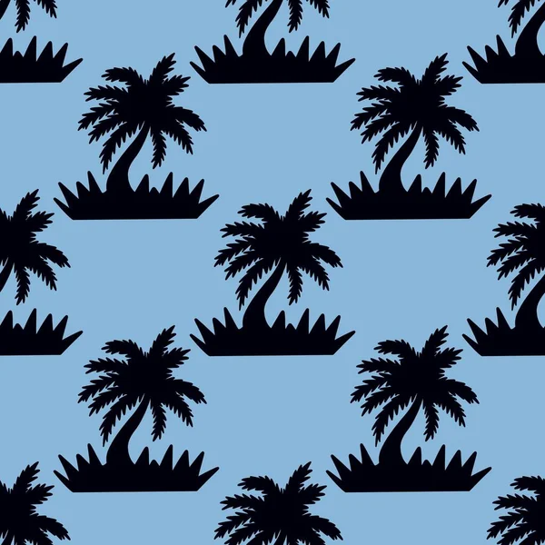 Summer seamless palm trees pattern for fabrics and packaging and gifts and cards and linens and kids and hobbies — Stock Photo, Image