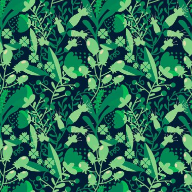 Kumaşlar, kartlar, çarşaflar, çocuklar ve ambalaj kağıtları için çiçeklerle basit, pürüzsüz desen.