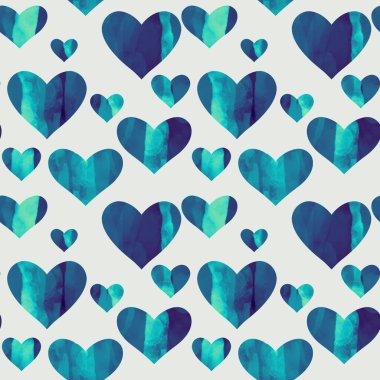 Kartpostallar, hediyeler ve kartpostallar için kalpleri olan kusursuz sevgililer günü desenleri. 
