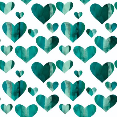 Kartpostallar, hediyeler ve kartpostallar için kalpleri olan kusursuz sevgililer günü desenleri. 