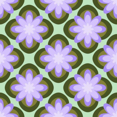 Kumaşlar, kartlar, çarşaflar, çocuklar ve ambalaj kağıtları için çiçeklerle basit, pürüzsüz desen.