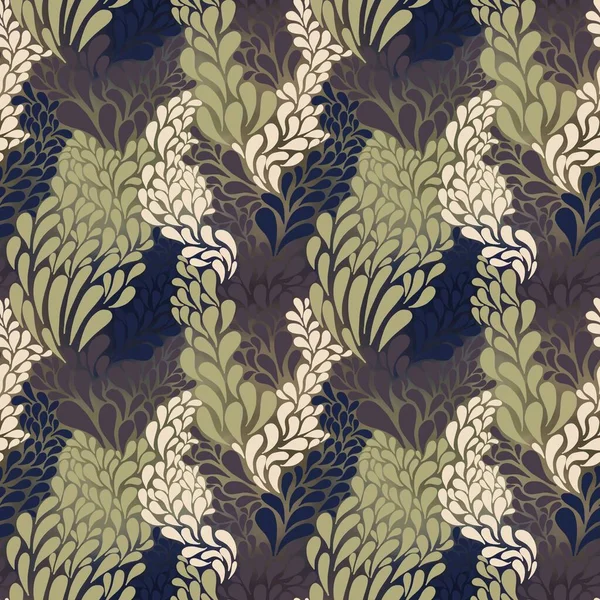 Seamless pattern with leaves for fabrics and textiles — Stock Photo, Image