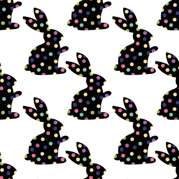Modèle de lapin sans couture de Pâques pour tissus et textiles et emballage et cadeaux et enfants de Noël — Photo