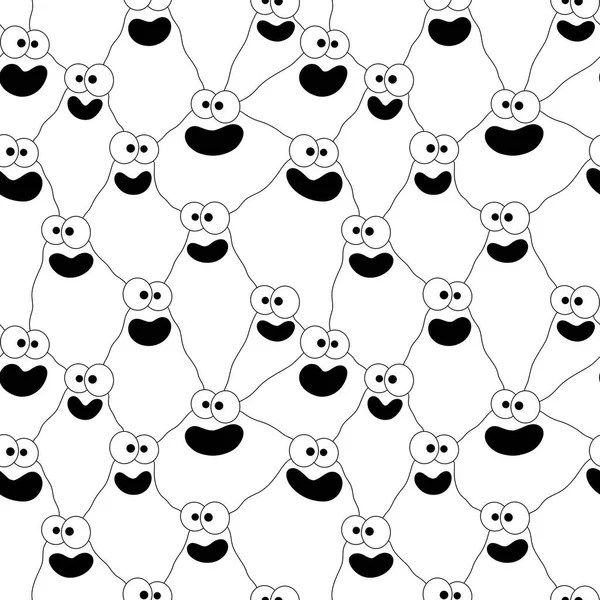 Kids seamless cute monster alien pattern for fabrics and packaging and gifts and cards and linens and wrapping paper — Stock Photo, Image