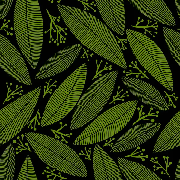 Patrón de hojas y ramas sin costura para telas y textiles y tarjetas y ropa de cama y papel de envolver —  Fotos de Stock