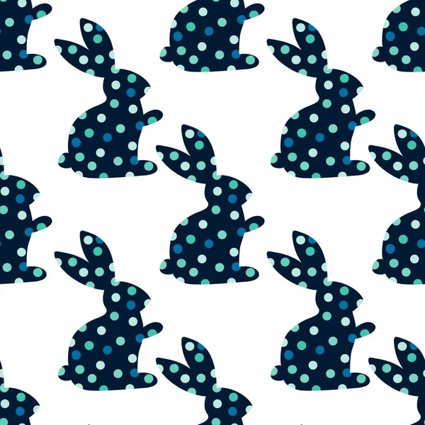 Wielkanocny wzór królika do tkanin i tekstyliów, opakowań, prezentów świątecznych i dzieci — Zdjęcie stockowe