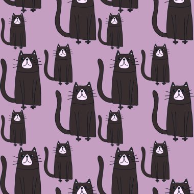 Hayvanlar kumaşlar, tekstil ve ambalajlar, hediyeler, kartlar, çarşaflar ve çocuklar için kusursuz kediler.