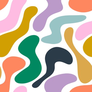 Tekstil ve ambalajlar, hediyeler, kartlar, çarşaflar, çocuklar ve mutfak için soyut noktasız noktalar.