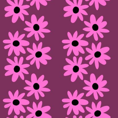 Kumaşlar, tekstil ve ambalajlar, hediyeler, kartlar, çarşaflar ve çocuklar için çiçeksiz çiçek deseni.