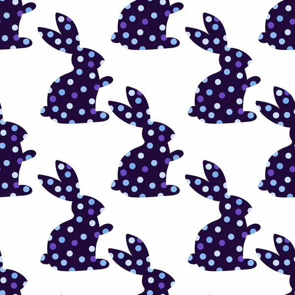 Easter seamless rabbit pattern for fabrics and textiles and packaging and Christmas gifts and kids — Stock Photo, Image