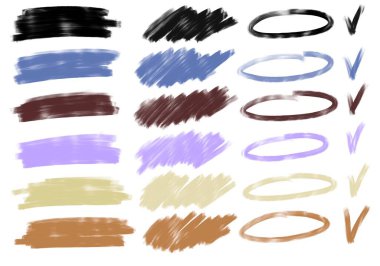 Dergiler, kartlar, hobiler, defterler, çıkartmalar ve çocuklar için boya kalemleri ile set