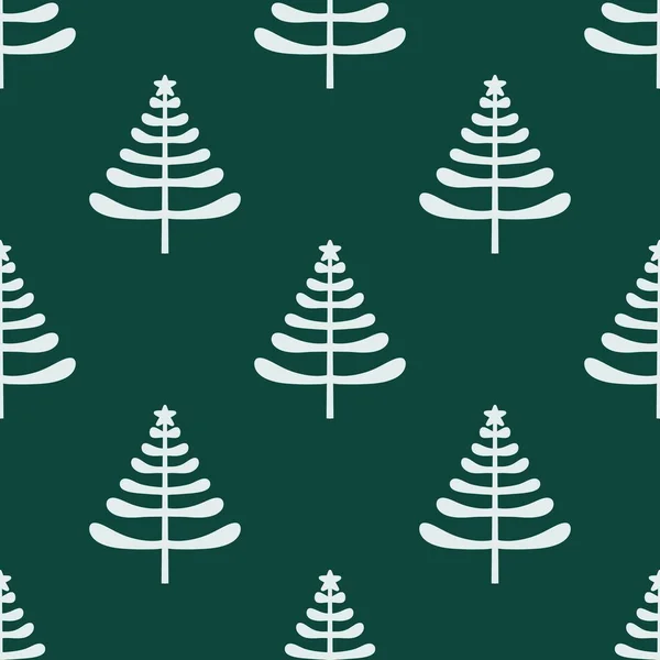 Kumaşlar ve hediyeler için yeşil şirin Noel ağacı — Stok fotoğraf