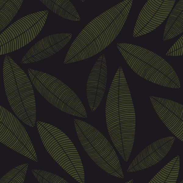 Бесшовные листья и ветви для тканей и текстиля, открыток, постельного белья и оберточной бумаги — стоковое фото