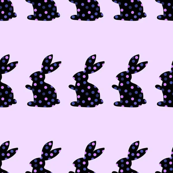 Patrón de conejo sin costura de Pascua para telas y textiles y envases y regalos de Navidad y niños — Foto de Stock