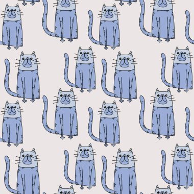 Hayvanlar kumaşlar, tekstil ve ambalajlar, hediyeler, kartlar, çarşaflar ve çocuklar için kusursuz kediler.