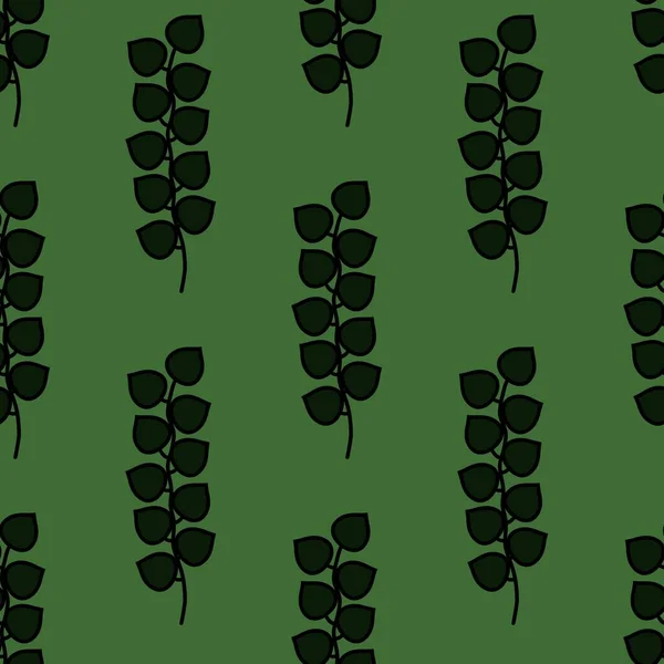 Квітковий безшовний візерунок листя гілок для тканин, упаковки, подарунків та постільної білизни, дітей та паперового паперу — стокове фото