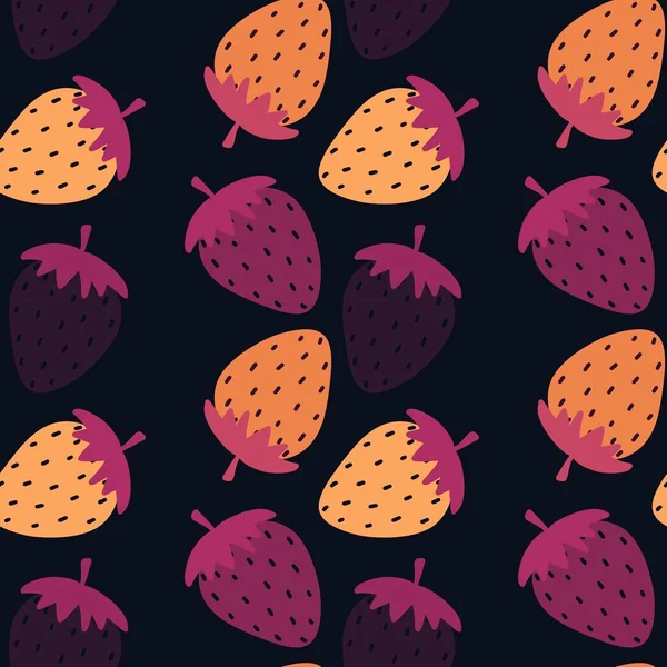Summer seamless strawberry pattern for fabrics and textiles and packaging and gifts and cards and linens and kids — Stock Photo, Image