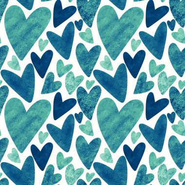 Kartpostallar, hediyeler ve kartpostallar için kalpleri olan kusursuz sevgililer günü desenleri. 