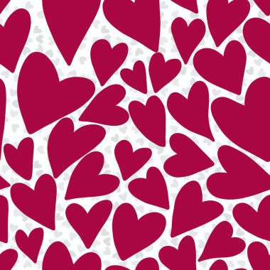 Kartpostallar, hediyeler ve kartpostallar için kalpleri olan kusursuz sevgililer günü desenleri. 