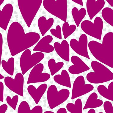 Kartpostallar, hediyeler ve kartpostallar için kalpleri olan kusursuz sevgililer günü desenleri. 