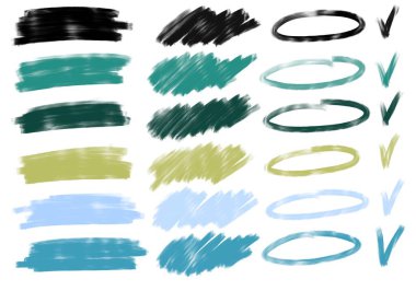 Dergiler, kartlar, hobiler, defterler, çıkartmalar ve çocuklar için boya kalemleri ile set