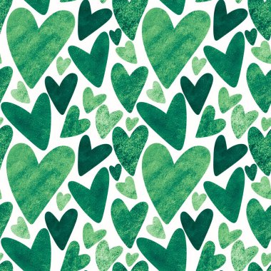 Kartpostallar, hediyeler ve kartpostallar için kalpleri olan kusursuz sevgililer günü desenleri. 