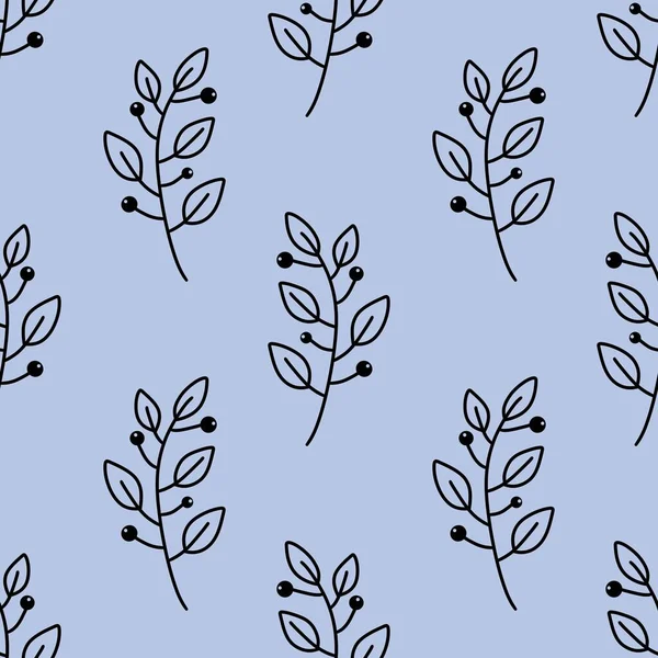 Floral sans couture feuilles branches motif pour tissus et emballages et cadeaux et draps et enfants et papier d'emballage — Photo