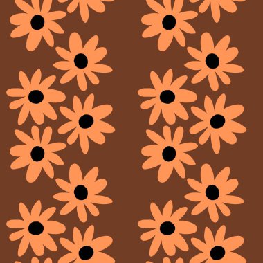 Kumaşlar, tekstil ve ambalajlar, hediyeler, kartlar, çarşaflar ve çocuklar için çiçeksiz çiçek deseni.