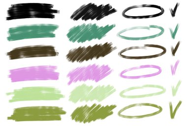 Dergiler, kartlar, hobiler, defterler, çıkartmalar ve çocuklar için boya kalemleri ile set