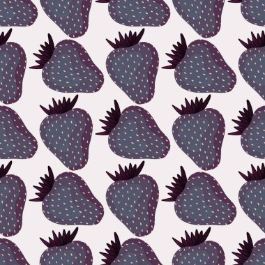 Kumaşlar, tekstil ve ambalajlar, hediyeler, kartlar ve çarşaflar için meyvesiz çilek deseni