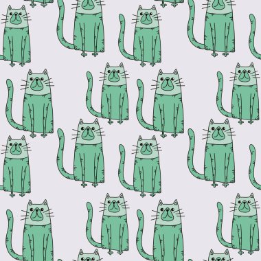 Hayvanlar kumaşlar, tekstil ve ambalajlar, hediyeler, kartlar, çarşaflar ve çocuklar için kusursuz kediler.