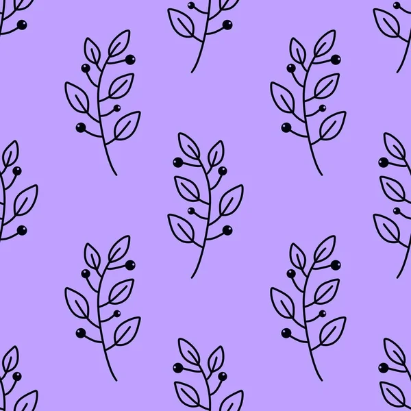 Květinové bezešvé listy větve vzor pro tkaniny a balení a dárky a prádlo a děti a balicí papír — Stock fotografie
