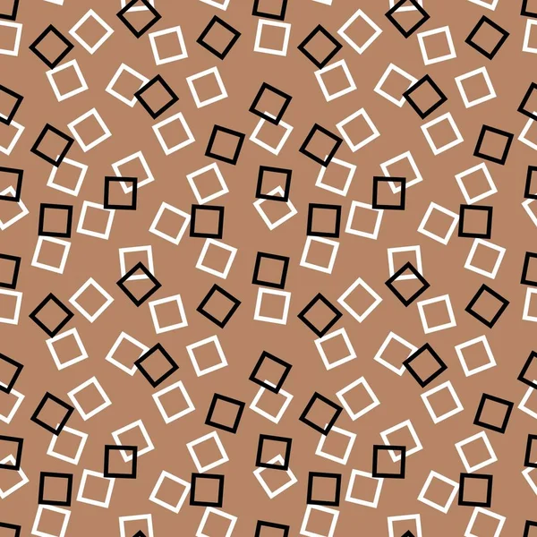 Geometryczny bezszwowy wzór kwadratowy dla tkanin i tekstyliów, opakowań, prezentów i kart kuchennych i pościelowych — Zdjęcie stockowe
