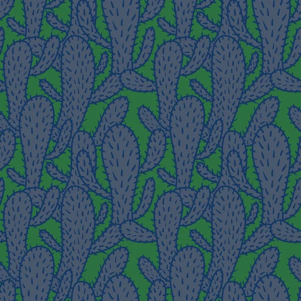 Blommig sömlös kaktus mönster för tyger och textilier och förpackningar och presenter och kort och sängkläder och barn — Stockfoto