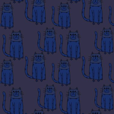 Hayvanlar kumaşlar, tekstil ve ambalajlar, hediyeler, kartlar, çarşaflar ve çocuklar için kusursuz kediler.