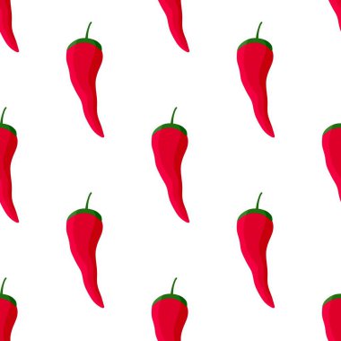 Kumaşlar, tekstil, ambalajlar, hediyeler, kartlar, çarşaflar ve çocuklar için sebzesiz biber deseni.