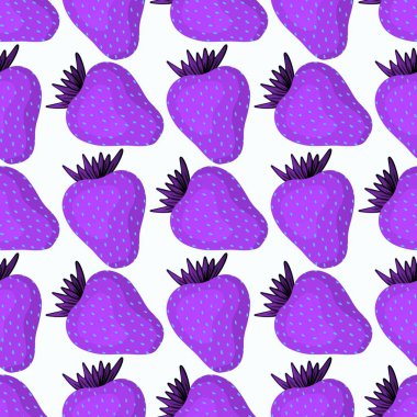 Kumaşlar, tekstil ve ambalajlar, hediyeler, kartlar ve çarşaflar için meyvesiz çilek deseni