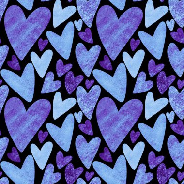 Kartpostallar, hediyeler ve kartpostallar için kalpleri olan kusursuz sevgililer günü desenleri. 