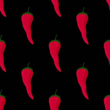 Kumaşlar, tekstil, ambalajlar, hediyeler, kartlar, çarşaflar ve çocuklar için sebzesiz biber deseni.