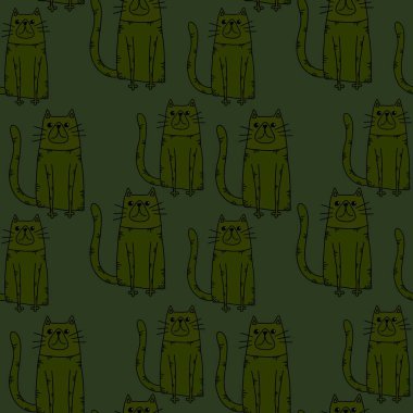 Hayvanlar kumaşlar, tekstil ve ambalajlar, hediyeler, kartlar, çarşaflar ve çocuklar için kusursuz kediler.