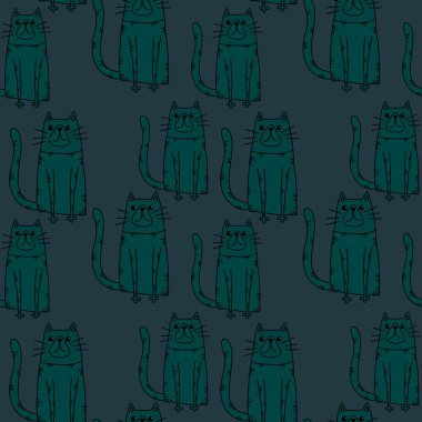 Hayvanlar kumaşlar, tekstil ve ambalajlar, hediyeler, kartlar, çarşaflar ve çocuklar için kusursuz kediler.