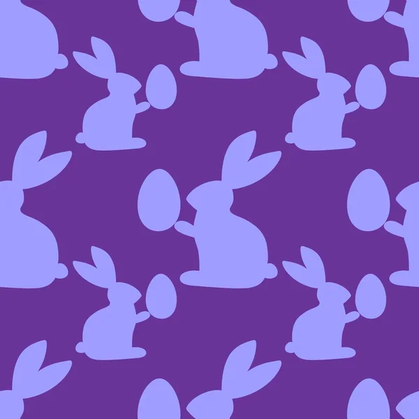 Easter seamless rabbit pattern for fabrics and textiles and packaging and Christmas gifts and kids — Stock Photo, Image