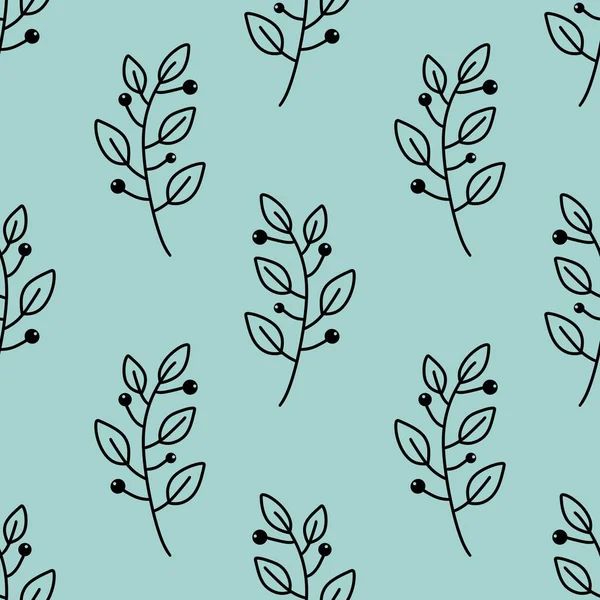Blommiga sömlösa blad grenar mönster för tyger och förpackningar och presenter och sängkläder och barn och omslagspapper — Stockfoto
