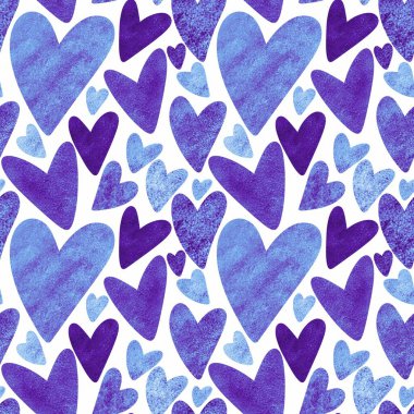 Kartpostallar, hediyeler ve kartpostallar için kalpleri olan kusursuz sevgililer günü desenleri. 