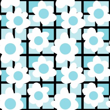 Kumaşlar, tekstil ve ambalajlar, hediyeler, kartlar, çarşaflar ve çocuklar için çiçeksiz çiçek deseni.