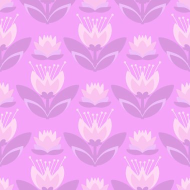 Kumaşlar, tekstil ve ambalajlar, hediyeler, kartlar, çarşaflar ve çocuklar için çiçeksiz çiçek deseni.