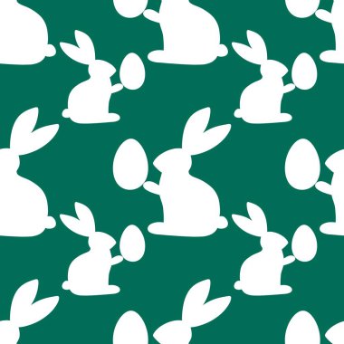 Kumaşlar, tekstil ve ambalajlar, Noel hediyeleri ve çocuklar için paskalya tavşanı deseni.