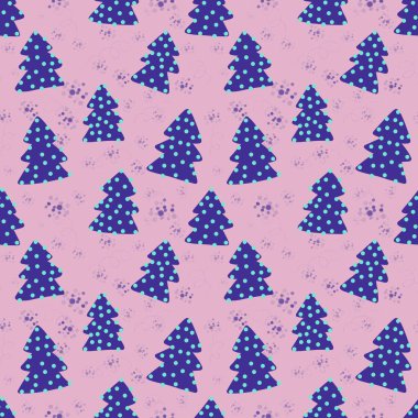 Kumaşlar ve hediyeler için yeşil şirin Noel ağacı